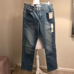 Levi's Blue Straight Leg Jeans Medium Wash
